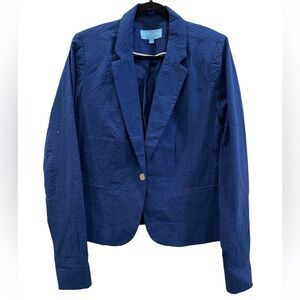 DRAPER JAMES RSVP Women’s Blue Textured Blazer - Size XL NWT